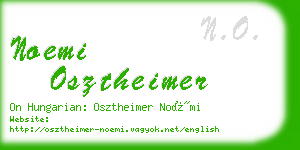 noemi osztheimer business card